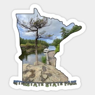 Minnesota State Outline (Interstate State Park) Sticker